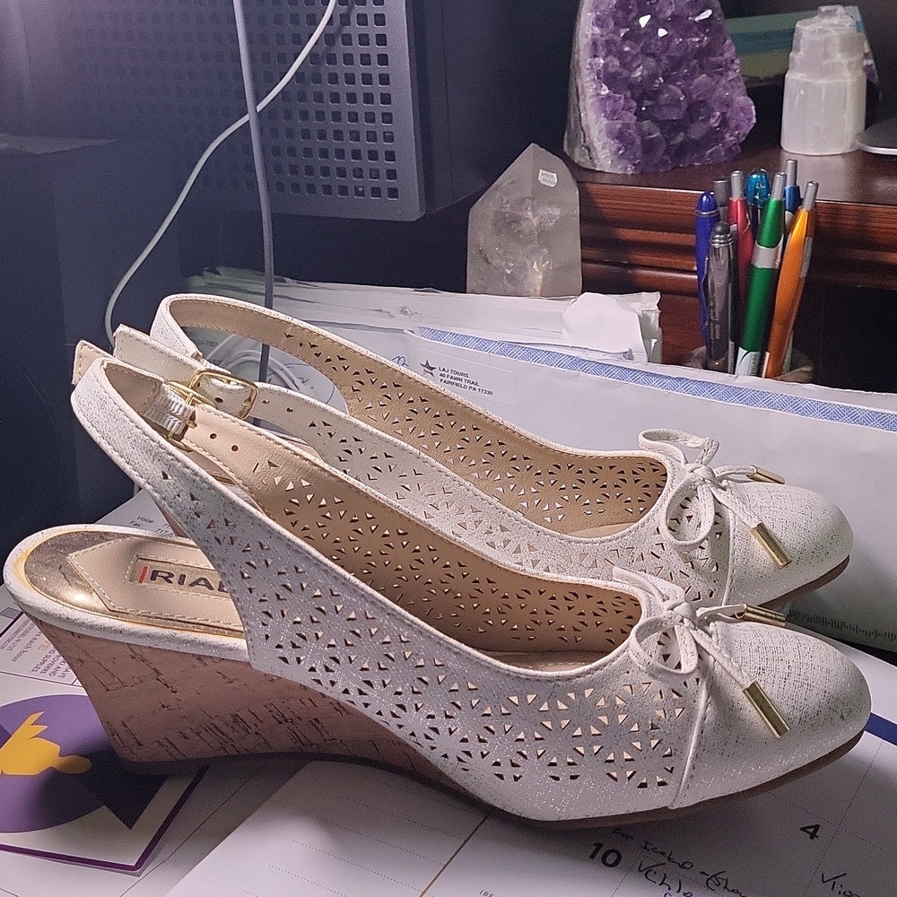 White summer shoes
